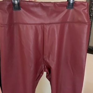 Leather leggings